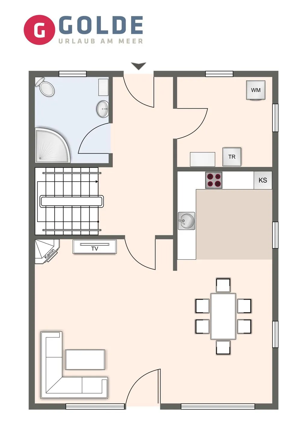 Ferienhaus Dorfliebe Ferienhaus Dorfliebe SPO Dorf - Grundriss
