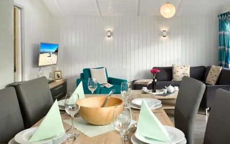 Living room Dänisches Ferienhaus am Salzhaff, Haus Poseidon