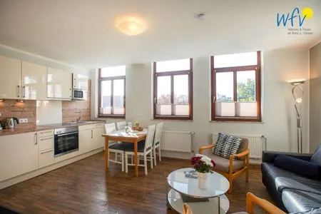 Wohnzimmer Villa van Harten Ferienwohnung Bootsmann