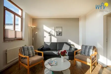 Wohnzimmer Villa van Harten Ferienwohnung Bootsmann