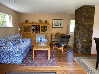 Wohnzimmer (ULM14a) Ferienhaus "Strandmuschel"