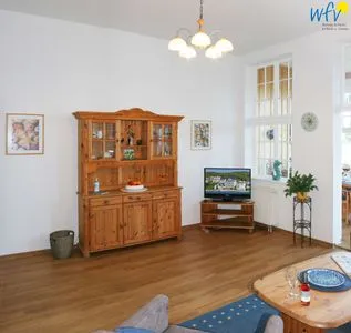 Wohnzimmer Weisses Rössl Ferienwohnung Seepferdchen