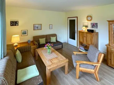 Wohnzimmer der Ferienwohnung Kreft in Wittdün auf Amrum Haus Seeadler Ferienwohnung *Kreft*