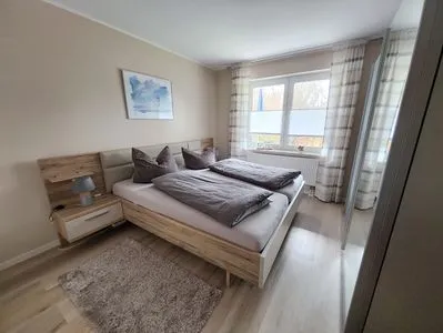 Schlafzimmer mit Doppelbett Hoppenberg 5 - Wohnung Schröder