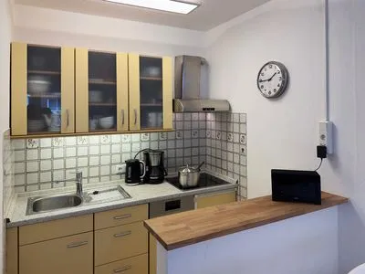 Küche / Küchenzeile Huus Heverknob Ferienwohnung *Strandlöper*