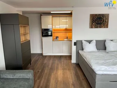 Wohnzimmer Haus Monopol Ferienwohnung Monopol-Sweet