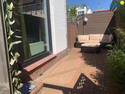 Terrasse Villa Düna Ferienwohnung 1