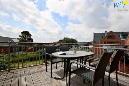 Balkon Bootshaus in den Dünen - 4 Ferienwohnung Sonnendeck