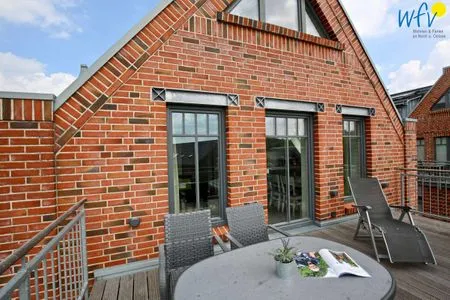 Balkon Bootshaus in den Dünen - 4 Ferienwohnung Sonnendeck