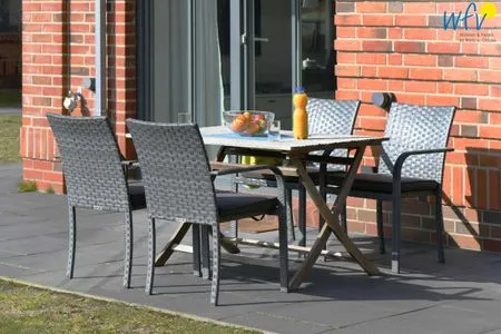 Balkon Bootshaus in den Dünen - 5 Ferienwohnung Dünengeflüster