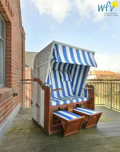 Balkon Bootshaus in den Dünen - 5 Ferienwohnung Strandgut