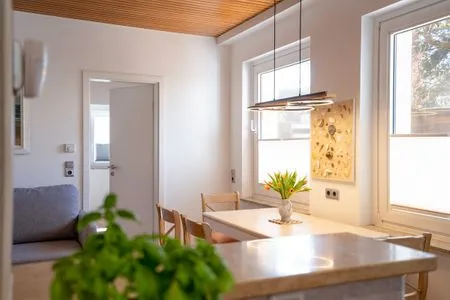 Essbereich im Wohnzimmer (STR85a) Ferienwohnung "Strandleben"