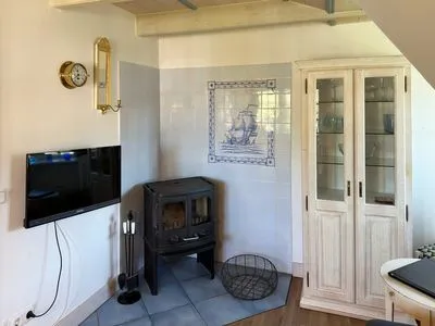 Wohnzimmer in der Ferienwohnung Hafis 9 in Nebel auf Amrum Friesenhof, Hs. Hafis, Whg. 9