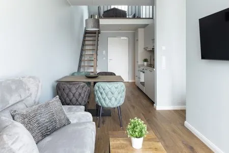 Wohnzimmer Sturmfrei Ferienwohnung "Galerie 2"