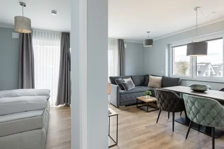 Wohnzimmer Sturmfrei Ferienwohnung "Suite 8"