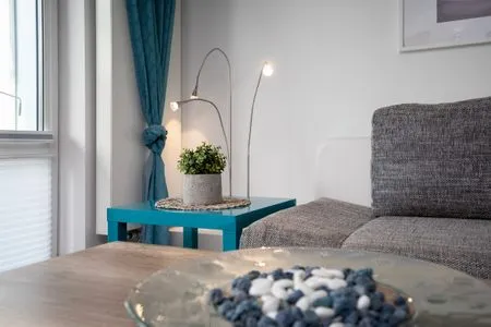 Wohnzimmer (MEI2b) Ferienwohnung "Landkrabbe"