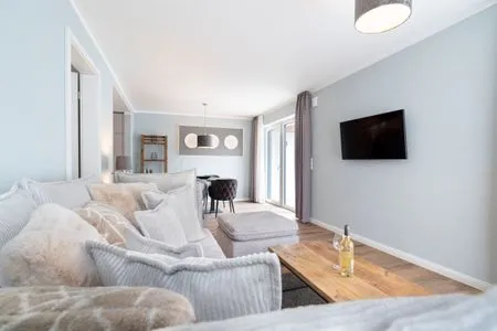 Wohnzimmer Sturmfrei Ferienwohnung "Lounge 2"