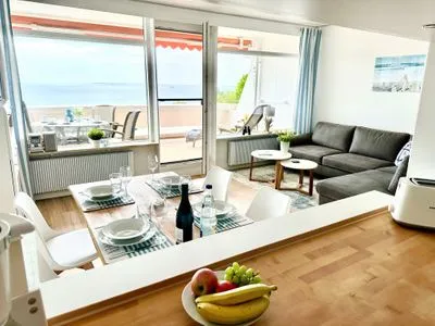 Wohnzimmer Ferienpark Sierksdorf App.193 - Strandlage/Strandkorb