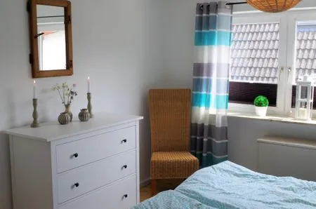 Schlafzimmer Ferienhaus Friedas Fischerhuus
