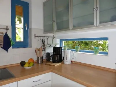 Küche / Küchenzeile Ferienhaus Vorm Wind