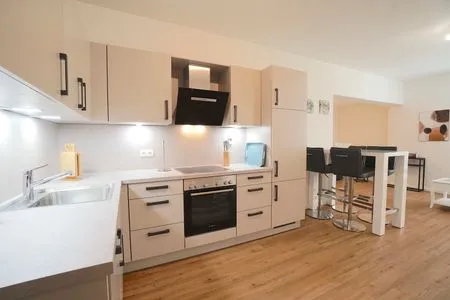 Küche / Küchenzeile Ferienwohnung 'Am Hafen' für 2 Personen mitten in der historischen Altstadt von Schleswig