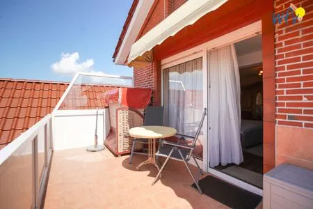 Balkon Ferienhaus Heidi Appartement Meeresrauschen