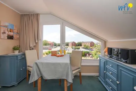 Wohnzimmer Ferienhaus Heidi Ferienwohnung Meerblick