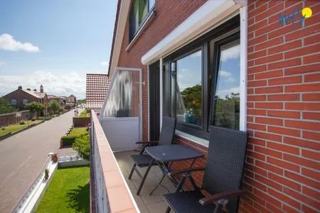 Balkon Ferienhaus Heidi Appartement Muschel