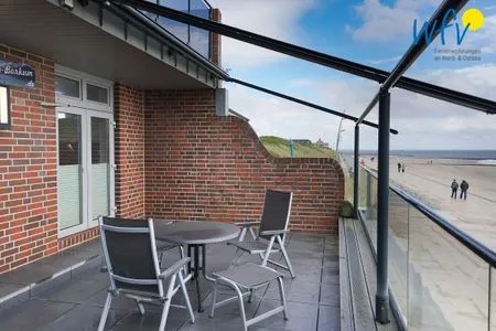 Balkon Haus Wilhelmshöhe Ferienwohnung Meeresblick