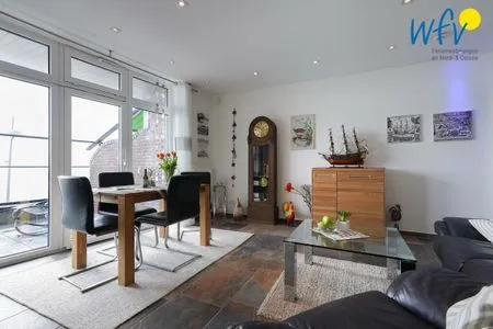 Wohnzimmer Haus Wilhelmshöhe Ferienwohnung Meeresblick