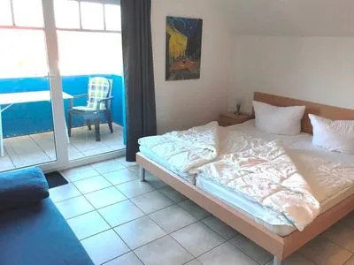 Schlafzimmer mit Doppelbett  Glebbe 17 - Wohnung 8