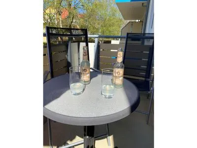 Balkon mit Bestuhlung Residenz am Strand Wohnung 3-50