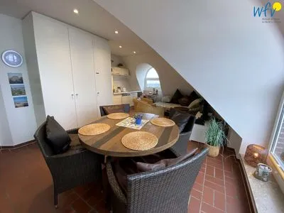 Wohnzimmer Haus Strandblick Ferienwohnung Meerblick 18
