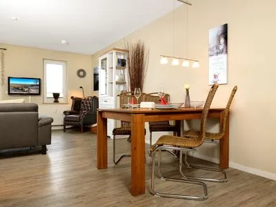 Wohnzimmer Residenz am Yachthafen Hafentraum