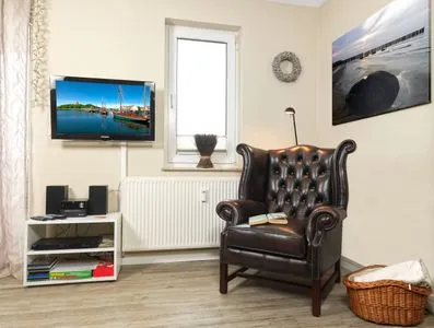 Wohnzimmer Residenz am Yachthafen Hafentraum