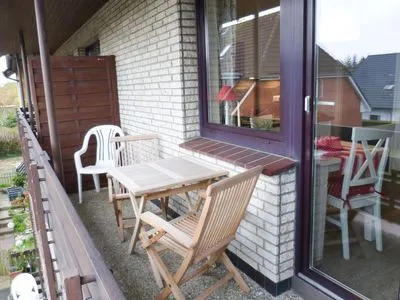 Balkon Haus Diana Ferienwohnung „Wattenmeer"