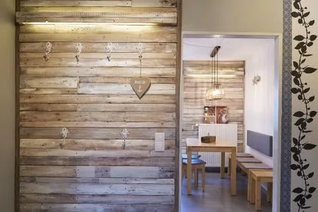 Küche / Küchenzeile Ferienwohnung „Waterkant“ am Wittensee – viel Platz, Garten und Spielscheune