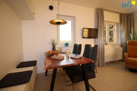 Wohnzimmer Ferienpark Seedorf Haus Wizlaw - Apartment Naturhafen