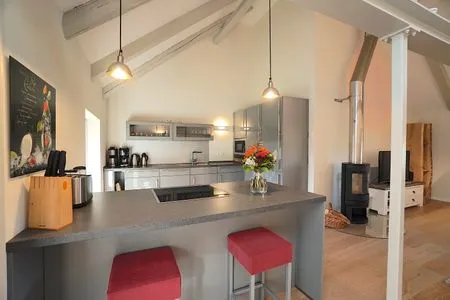 Wohnzimmer Ferienwohnung Am Apfelbaum - romantische Remise direkt am Golfplatz und der Schlei