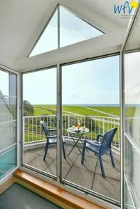 Balkon Haus Lagune am Wattenmeer Ferienwohnung 11