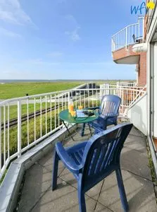 Balkon Haus Lagune am Wattenmeer Ferienwohnung 11