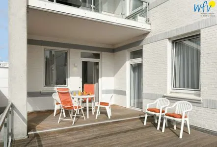 Balkon Haus am Park Ferienwohnung 6
