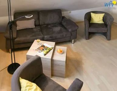 Wohnzimmer Kleine Pinkenburg Ferienwohnung Nord