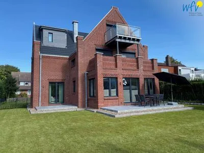 Garten Haus im Dorfgroden 14 Ferienwohnung Muschelsucher