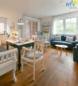 Wohnzimmer Luv und Lee Ferienwohnung Juister Stuv