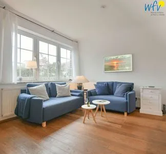 Wohnzimmer Luv und Lee Ferienwohnung Juister Stuv