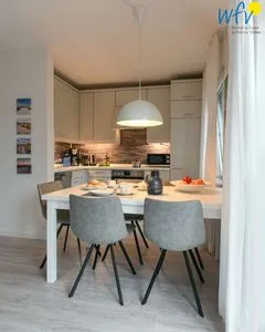 Wohnzimmer Juist Zauber - Haus 3 Ferienwohnung Lampe