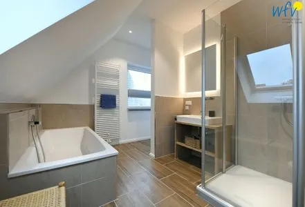 Badezimmer Haus Mittelstraße Ferienwohnung Zauberland