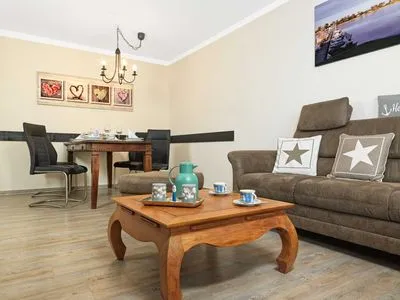 Living room Residenz am Yachthafen Schiffskieker