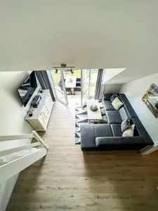 Blick aus der Schlafniesche Residenz am Strand Wohnung 1-21